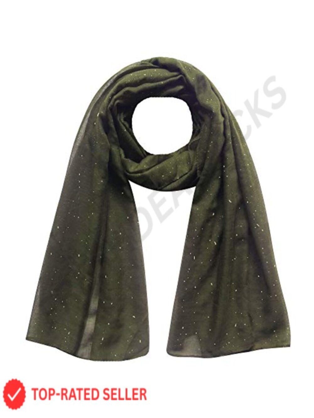Solid Shimmer Sparkle Glitter Sheer Maxi Shawl Scarf Hijab Lightweight Viscose